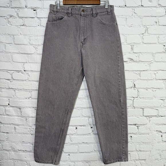 Vintage‎ Levis 550 Jeans Mens 30x31 Relaxed Fit Tapered Orange Tab Gray USA 90s - Picture 1 of 16